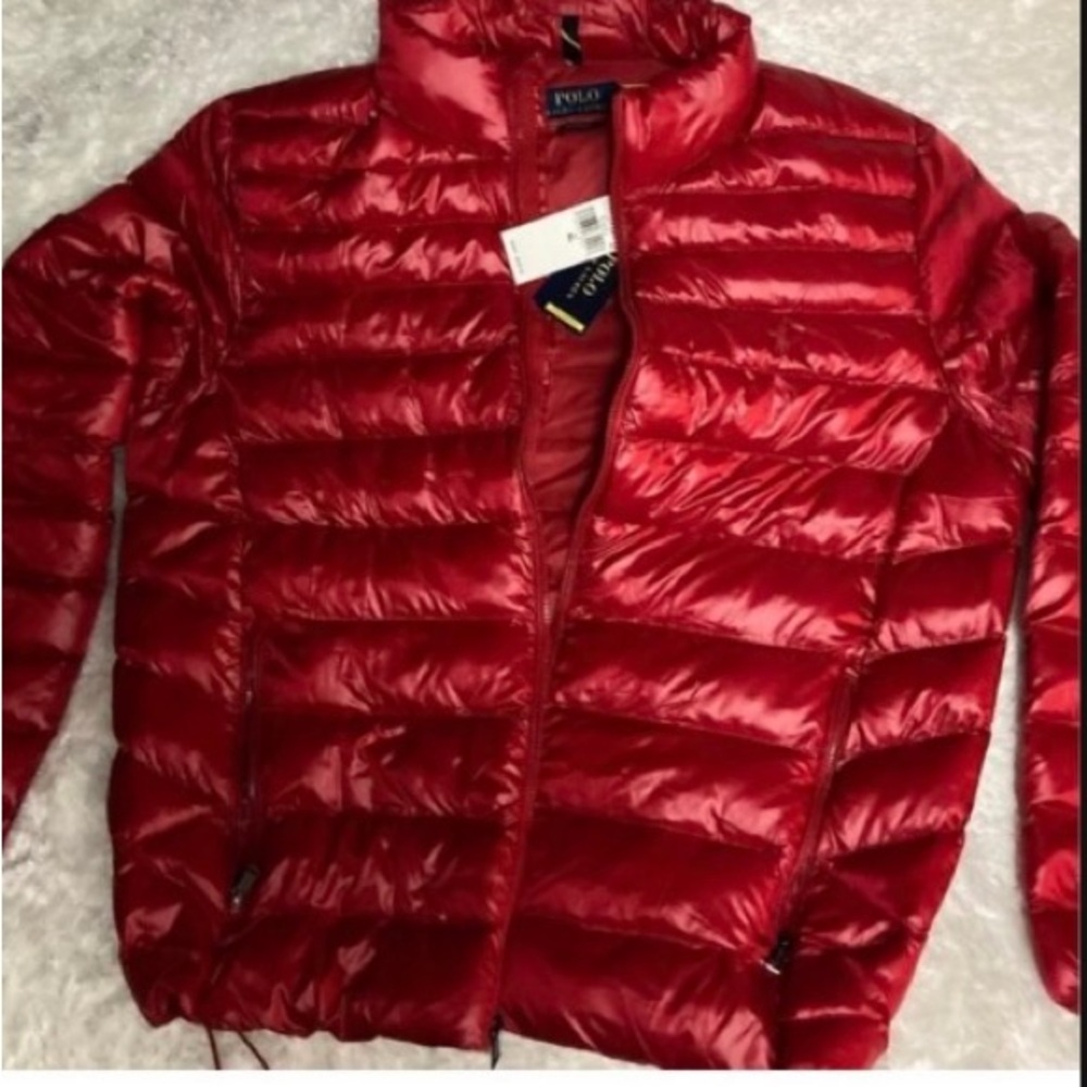 Ralph Lauren Polo Arctic Red Scarlet 
Packable Men's Performance Jacket sz
XL